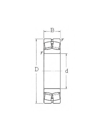 Roulement à deux rangée rouleaux sphériques 22316e skf ref:rlt22316e