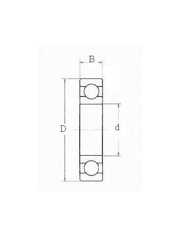 Roulement une rangée de billes 6006 2z skf ref: rlt60062z