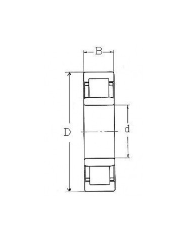 Roulement à une rangée rouleaux cylindriques nu2212etvp2  fag ref:rltnu2212etvp2