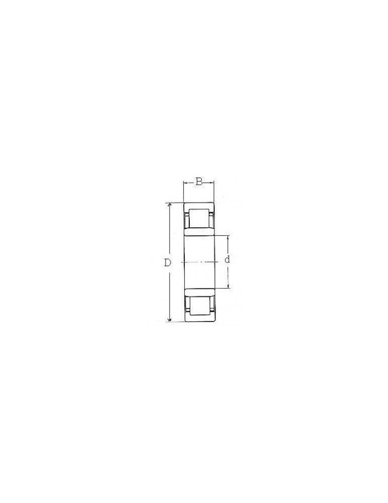 Roulement à une rangée rouleaux cylindriques nu2212etvp2  fag ref:rltnu2212etvp2