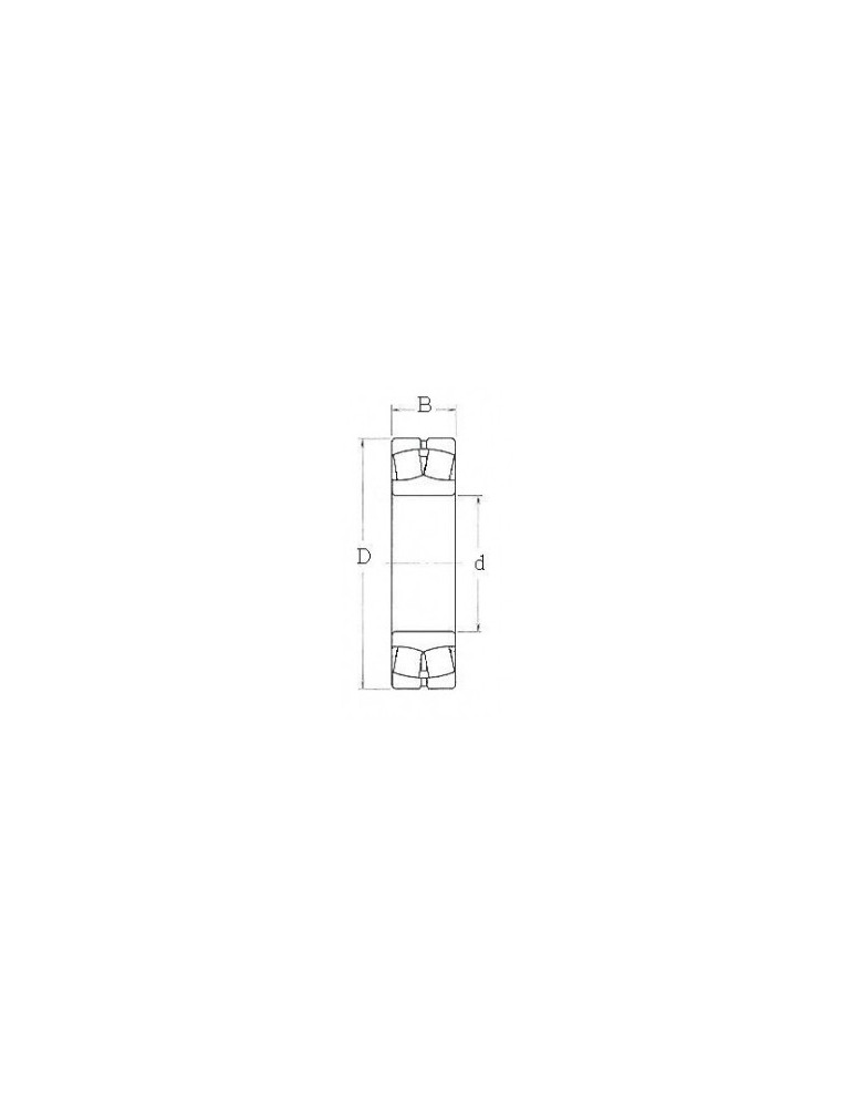 Roulement à deux rangées de rouleaux sphériques 22208e skf ref:rlt22208e