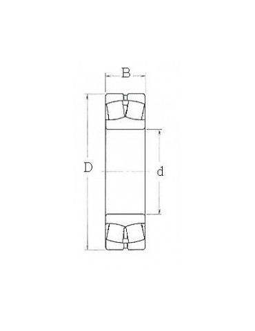 Roulement à deux rangées de rouleaux sphériques 22216e skf ref:rlt22216e