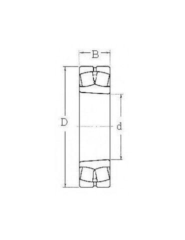 Roulement à deux rangées de rouleaux sphériques 22208ek skf ref:rlt22208ek