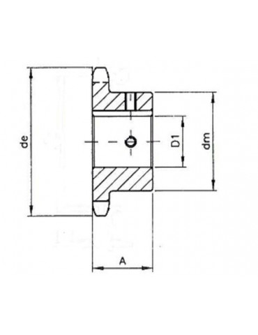 Pignon 12.7 simple 10 dents A12 ref: PIG08B1/10A12