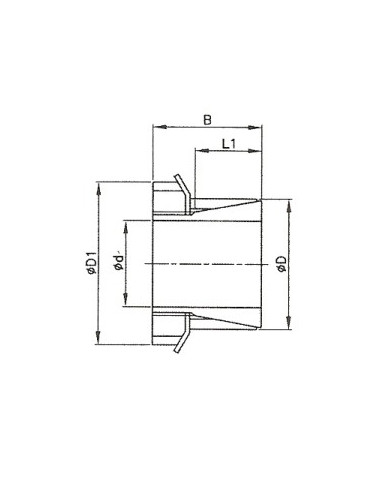 Manchon conique bk26 25*35 réf: mebk262535