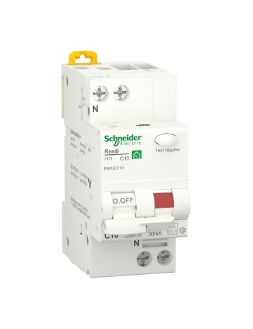 Disjoncteur différentiel Schneider RESI 9 1P+N  10A  30mA  Fsi